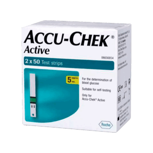 Accu-Chek Active Glucometer Test Strips Box Of 100 (50 X 2)